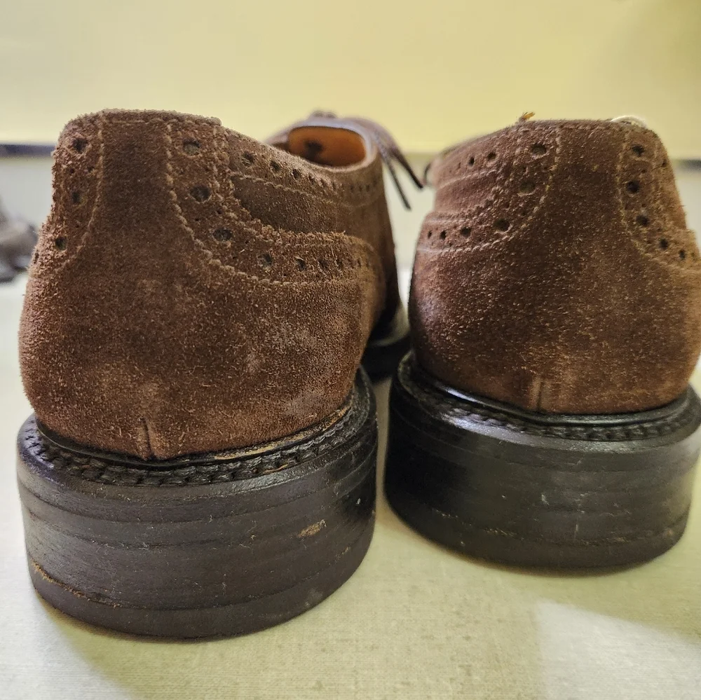 Campanile Brown Suede Men's Lace Up Oxfords, Size 10